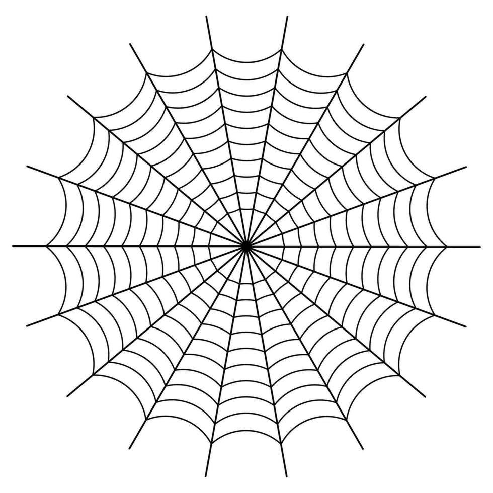 Halloween Black Spider Web Design vector