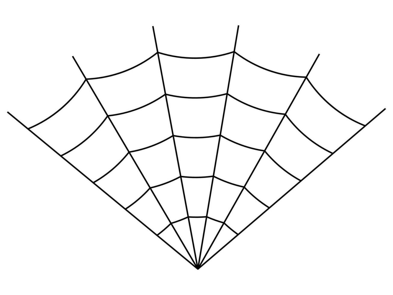 Halloween Black Spider Web Isolated vector