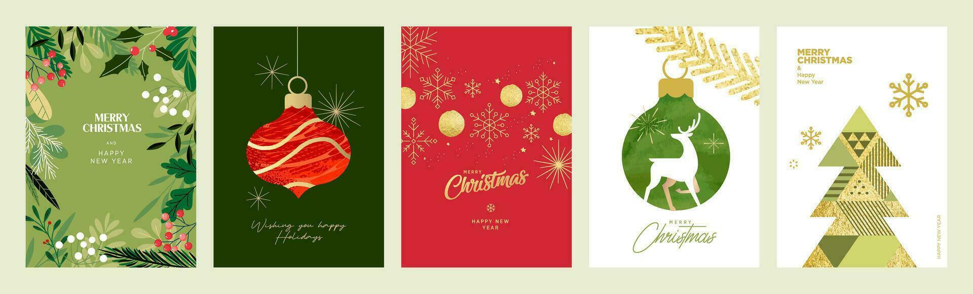 Merry Christmas and Happy New Year 2024 greeting cards. Vector illustration concepts for background, greeting card, party invitation card, website banner, social media banner, marketing material.