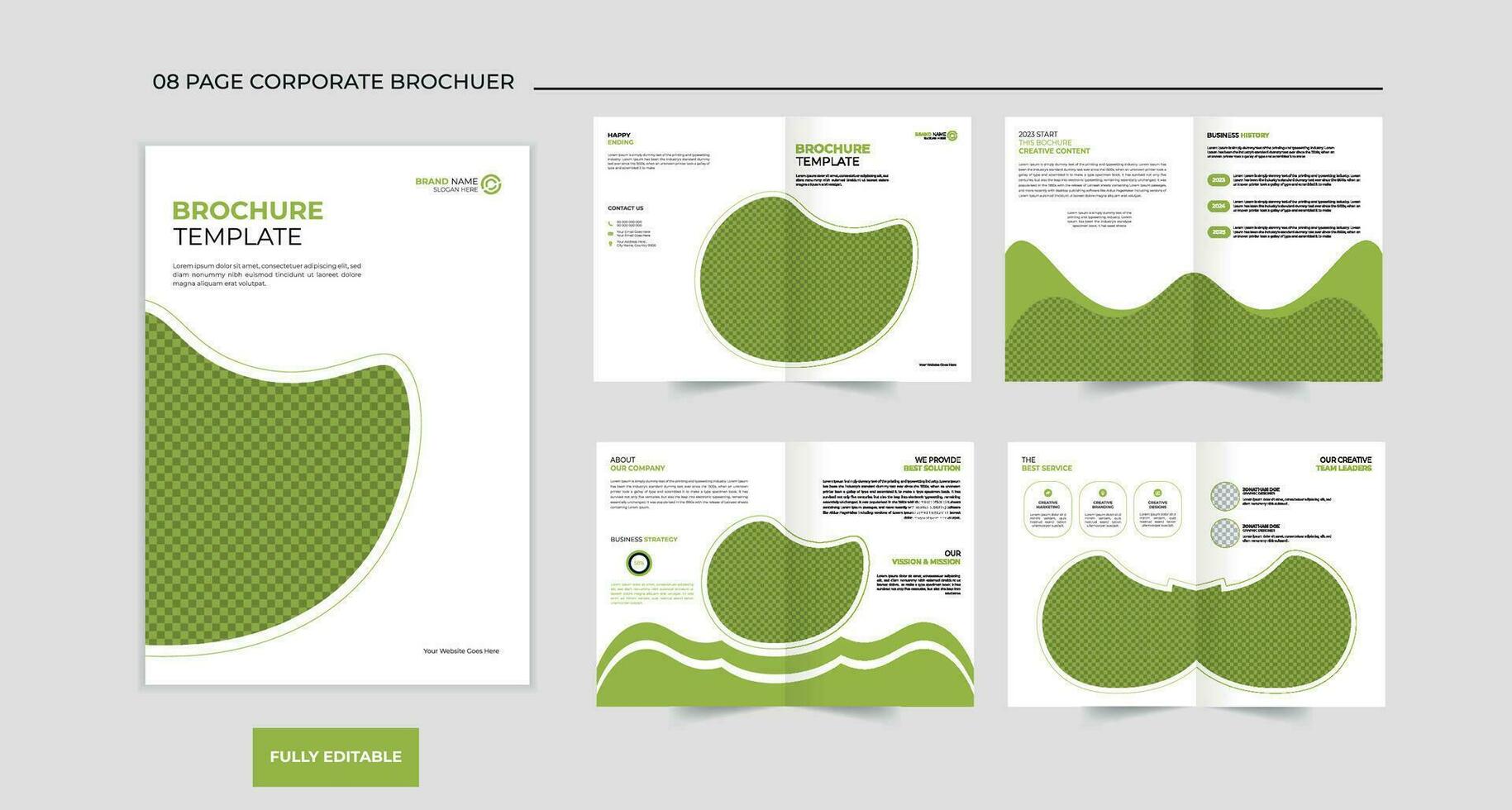 negocio perfil folleto diseño modelo vector