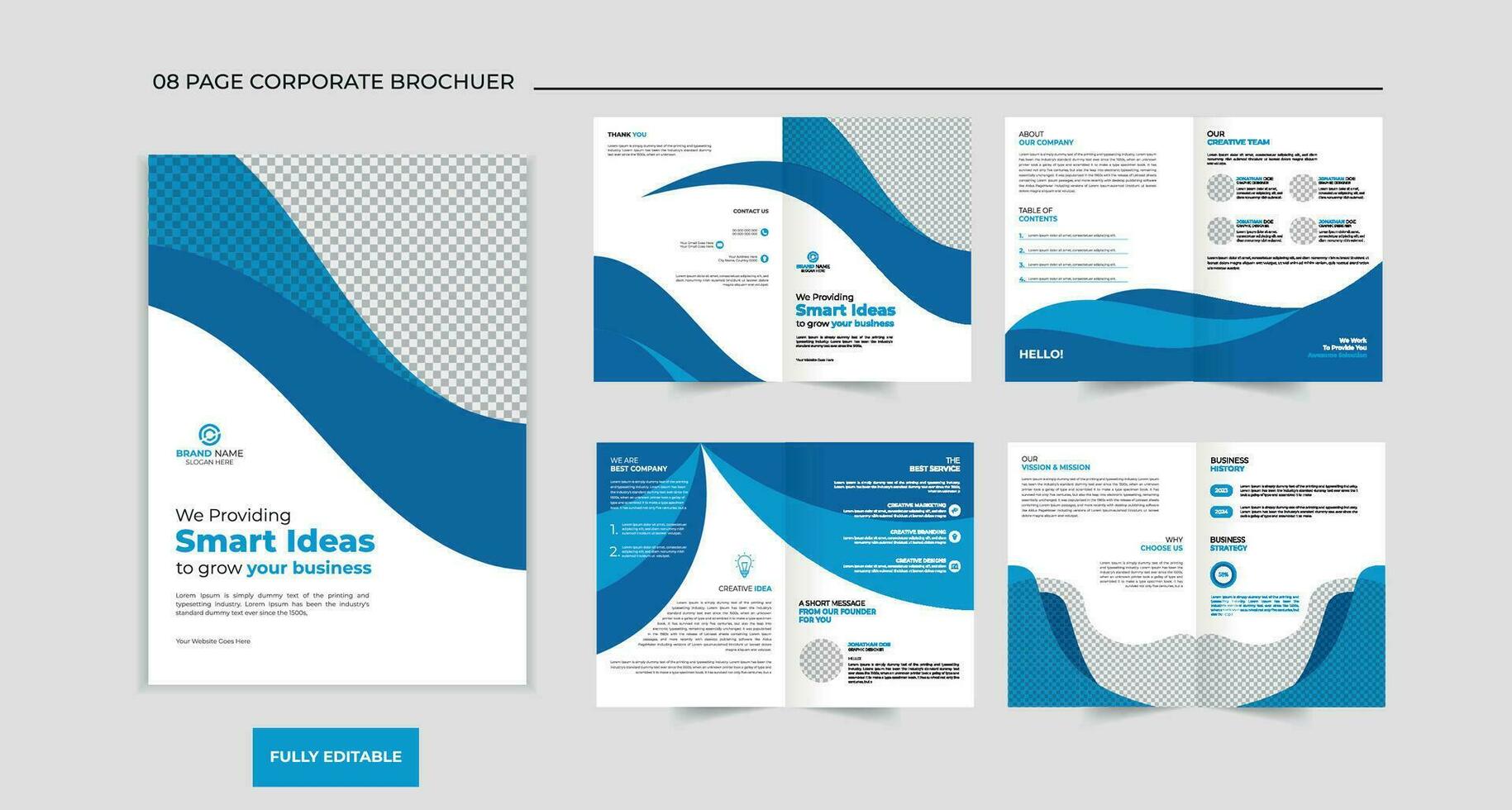 Corporate company profile brochure template vector