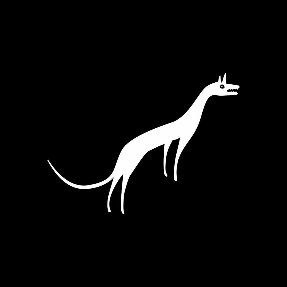 Wolf Naive Illustration for Logo Gram, Art Illustration or Graphic Design Element. Vector Illustration