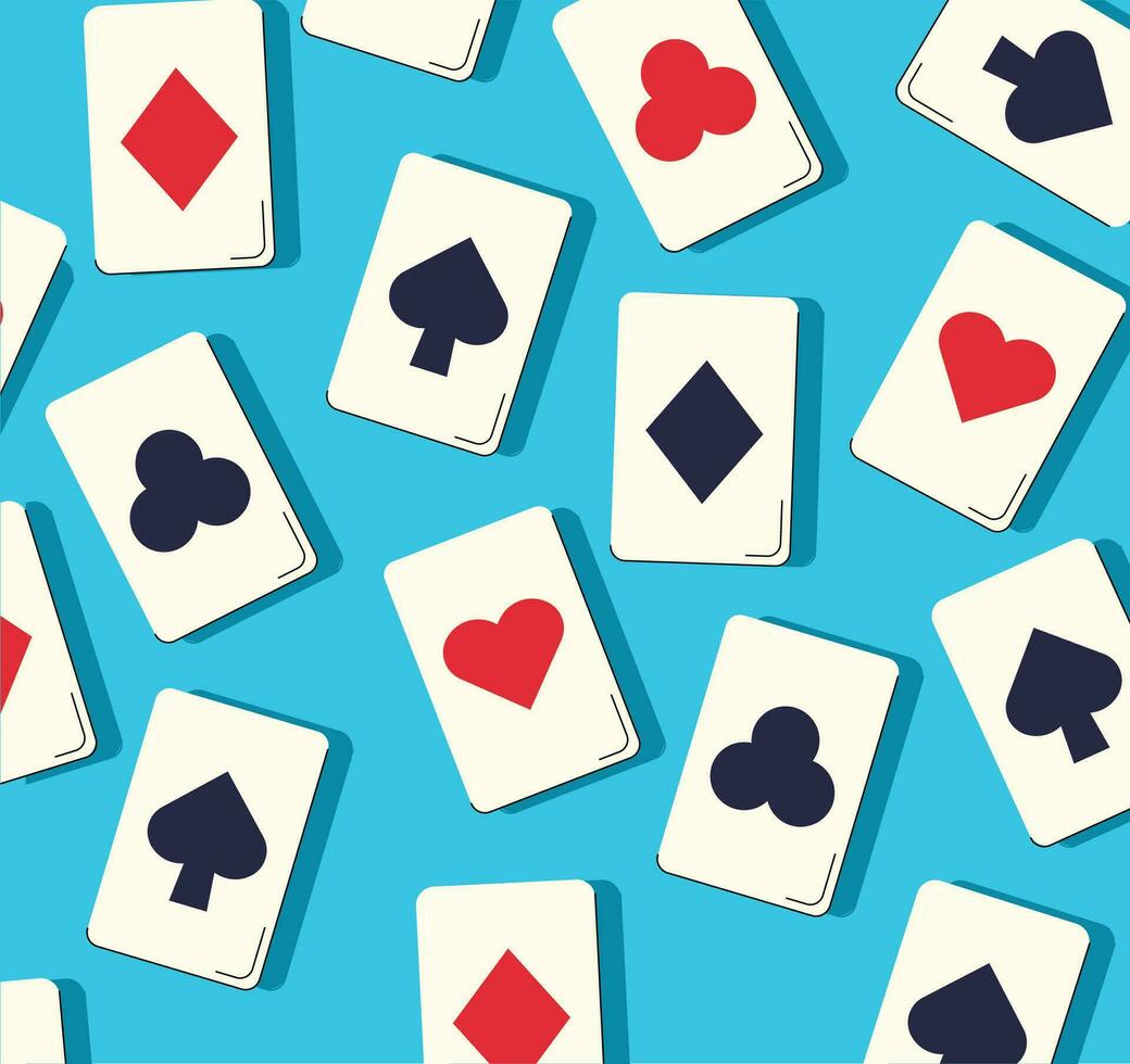 casino playing cards background. vector illustration