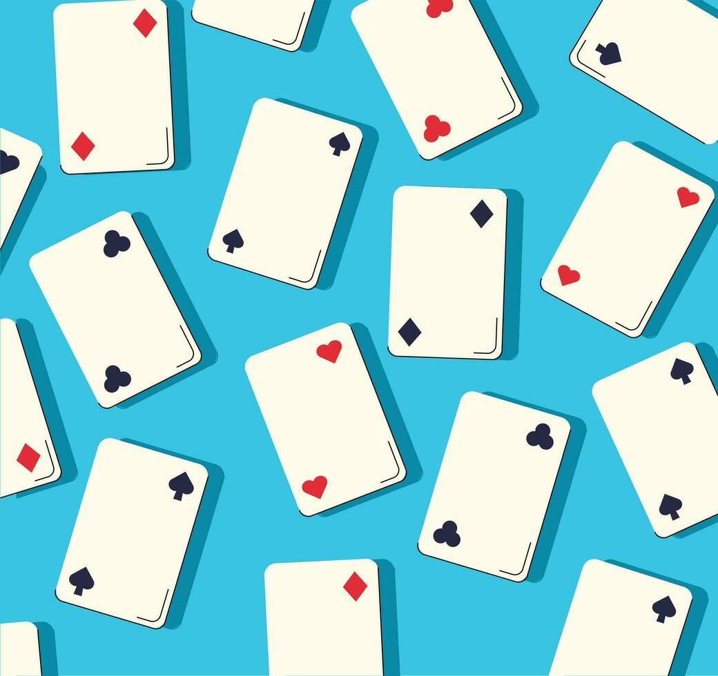 casino jugando tarjetas antecedentes. vector ilustración