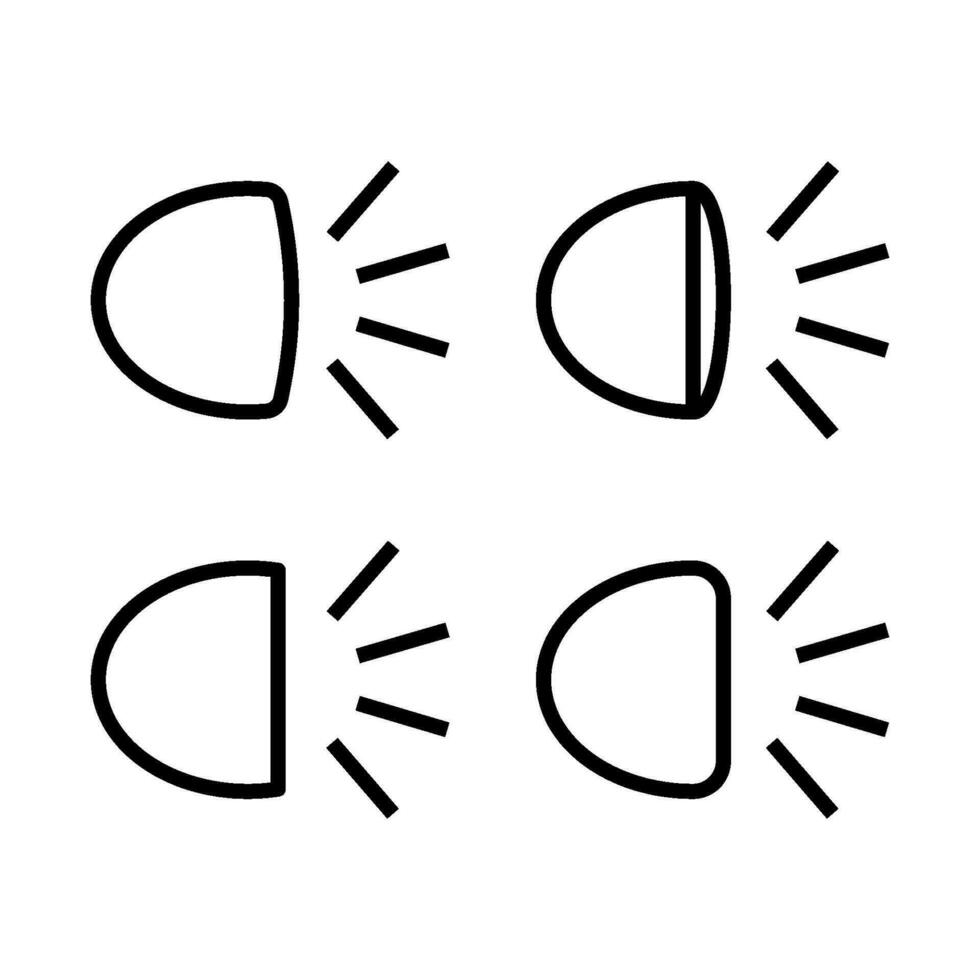 car light icon vector design templates
