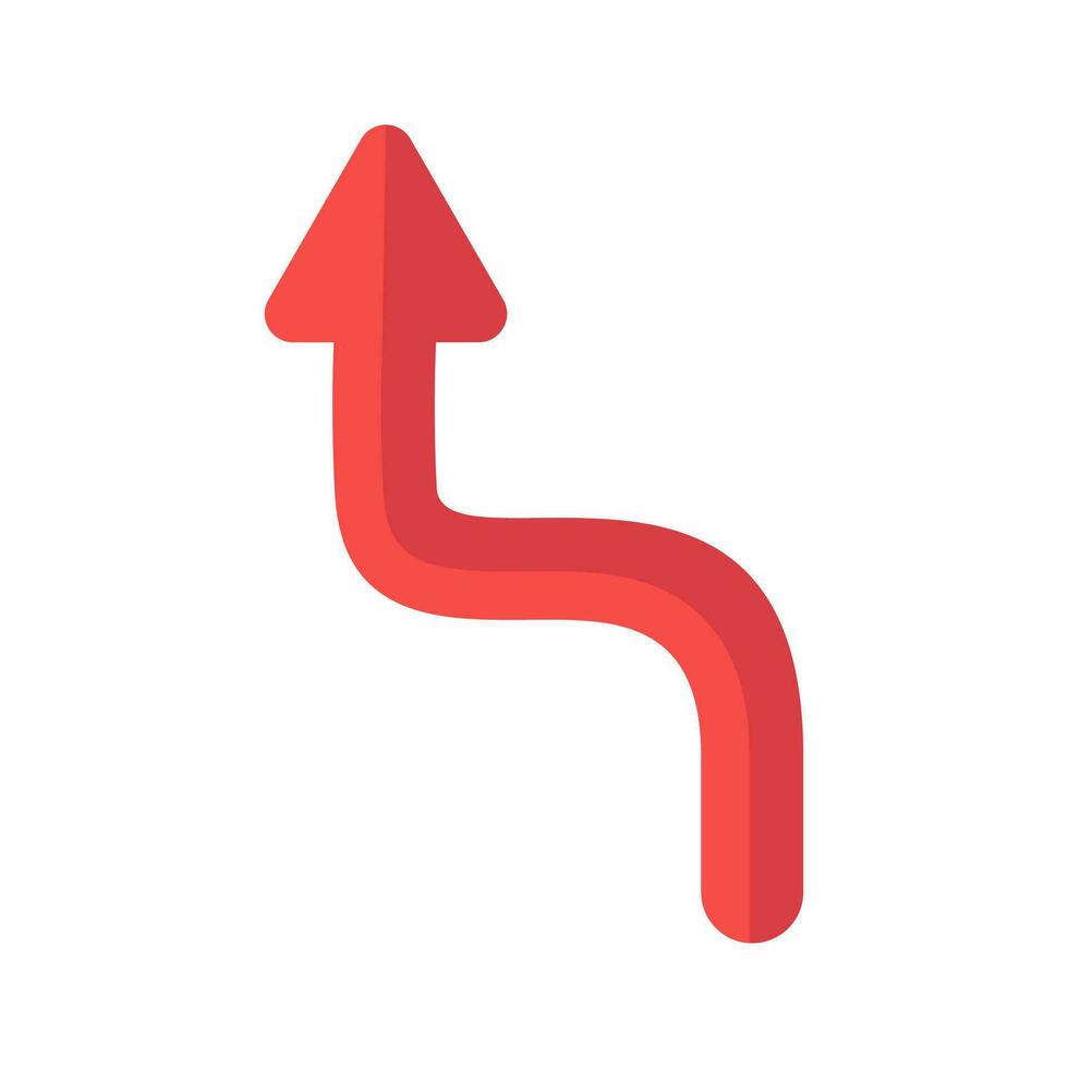 mezclado flecha, curva dirección firmar sencillo vector para aplicación publicidad web bandera botón ui ux interfaz elemento aislado en blanco antecedentes
