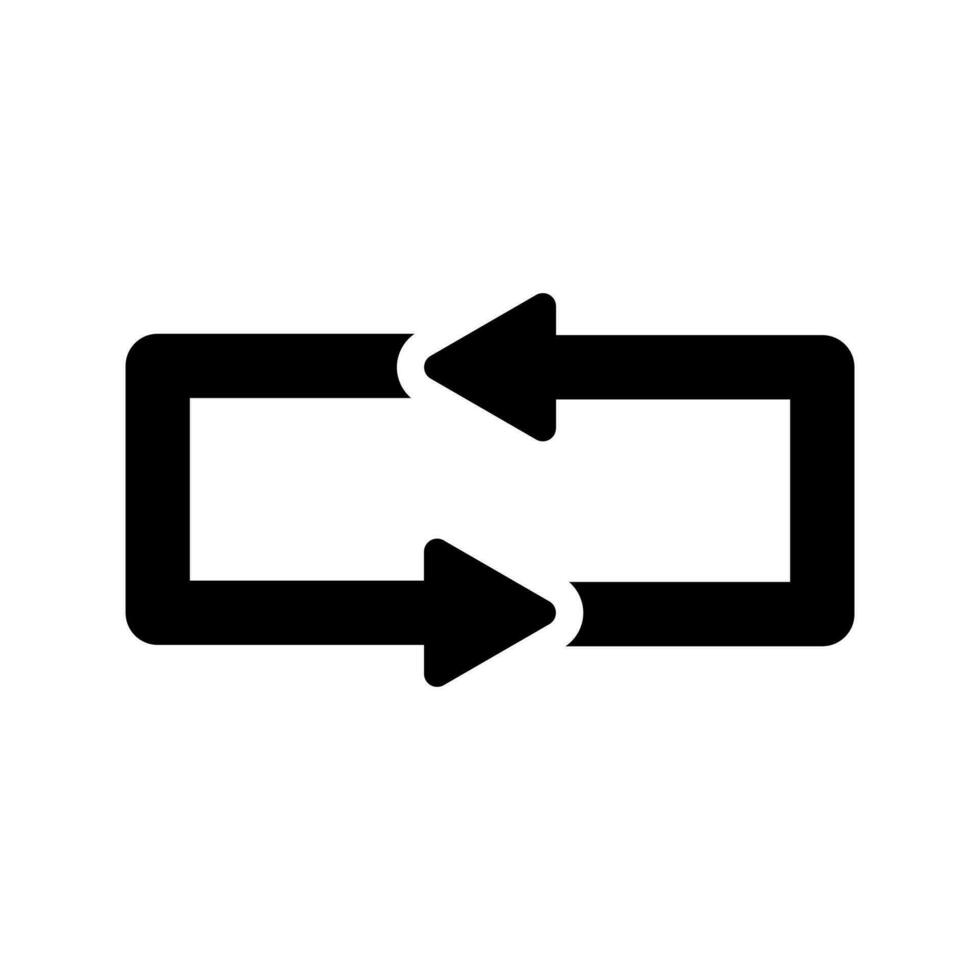 refresh, undo, redo, rotation,repeat  arrows isolated white background vector