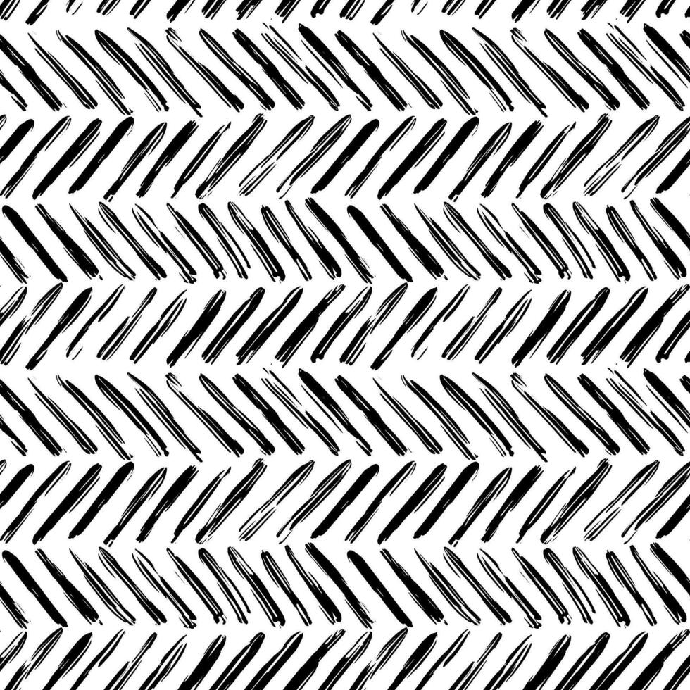 Aesthetic Contemporary printable seamless pattern with abstract line, dot, shape brush stroke in black and white colors. Boho background in minimalist style vector Illustration for wallpaper fabric
