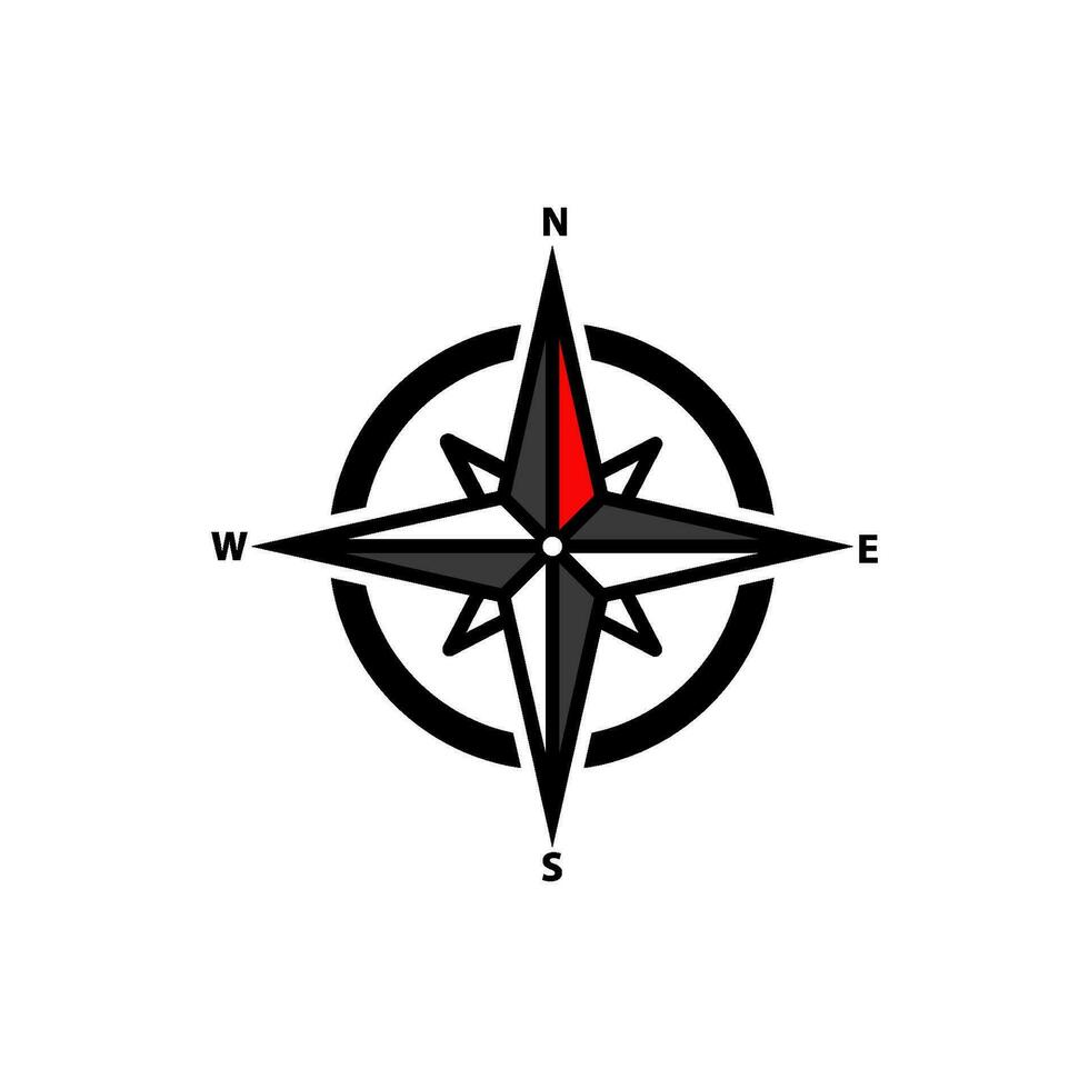 compass icon design vector templates