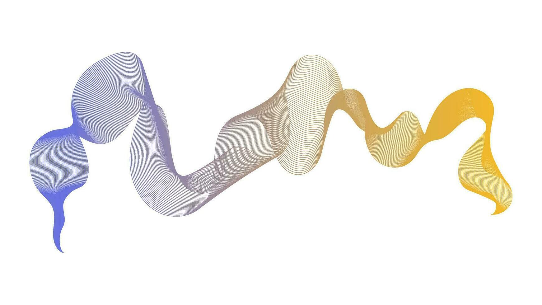 Abstract backdrop with wave gradient lines vector