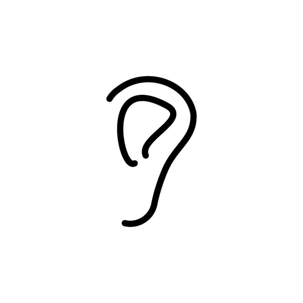 ear icon vector design templates