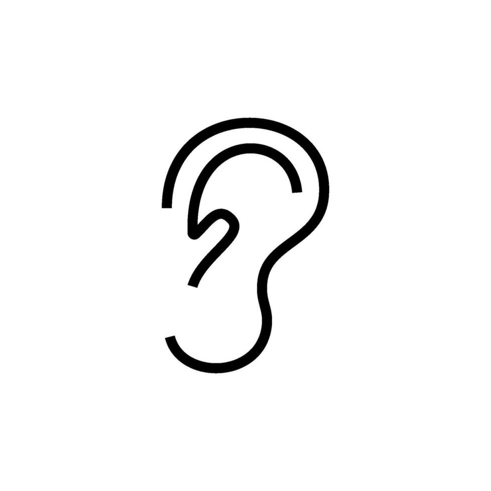 ear icon vector design templates
