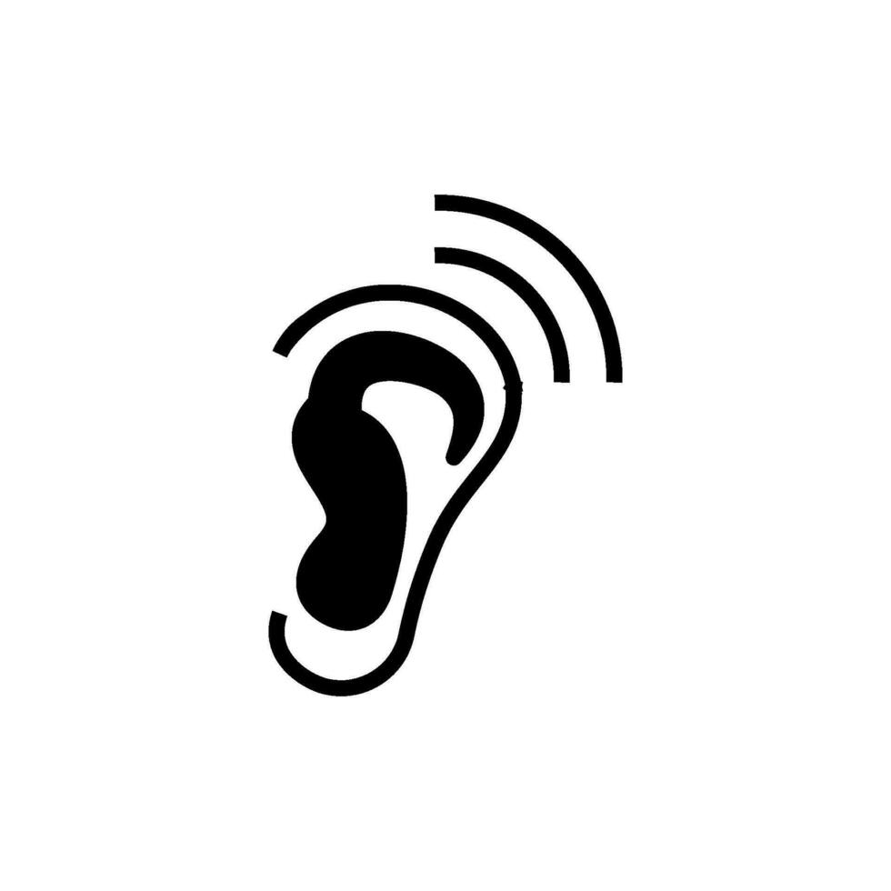 ear icon vector design templates