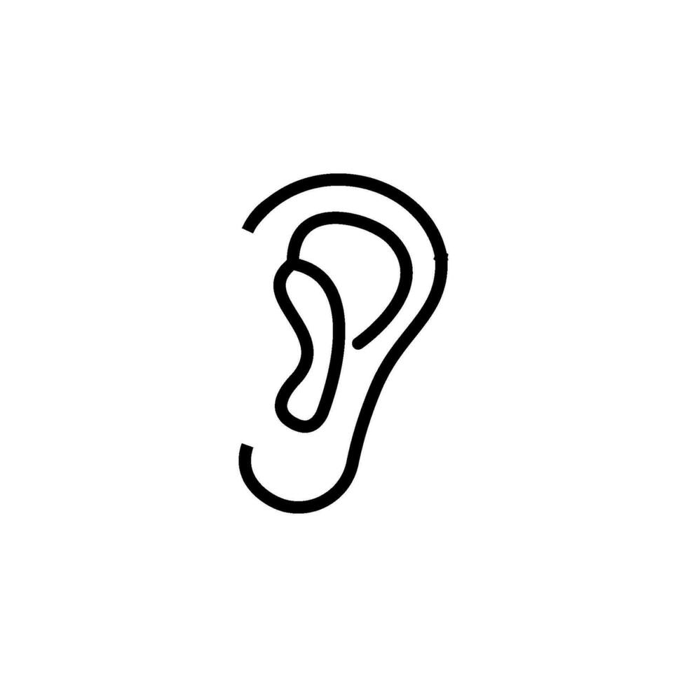 ear icon vector design templates