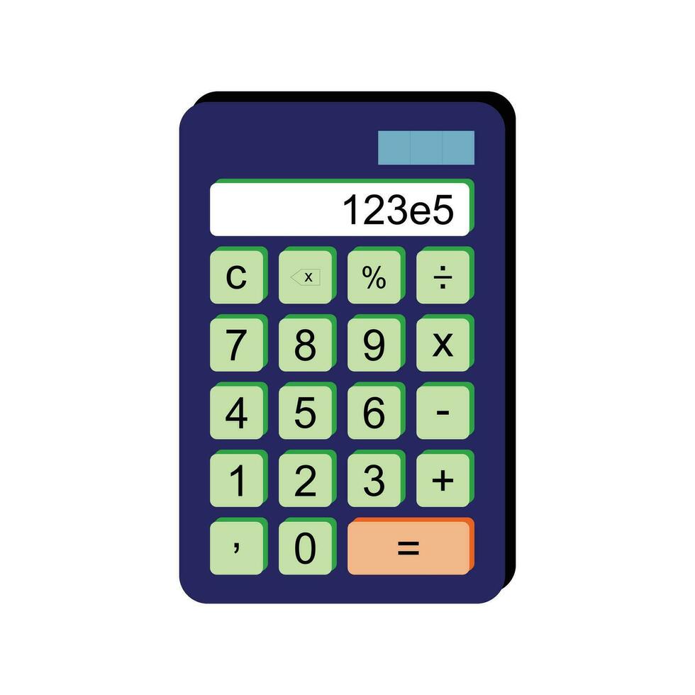 Calculator icon. Accounting finance and economy theme. Isolated design. Vector illustration. Flat illustration of calculator vector icon for web design