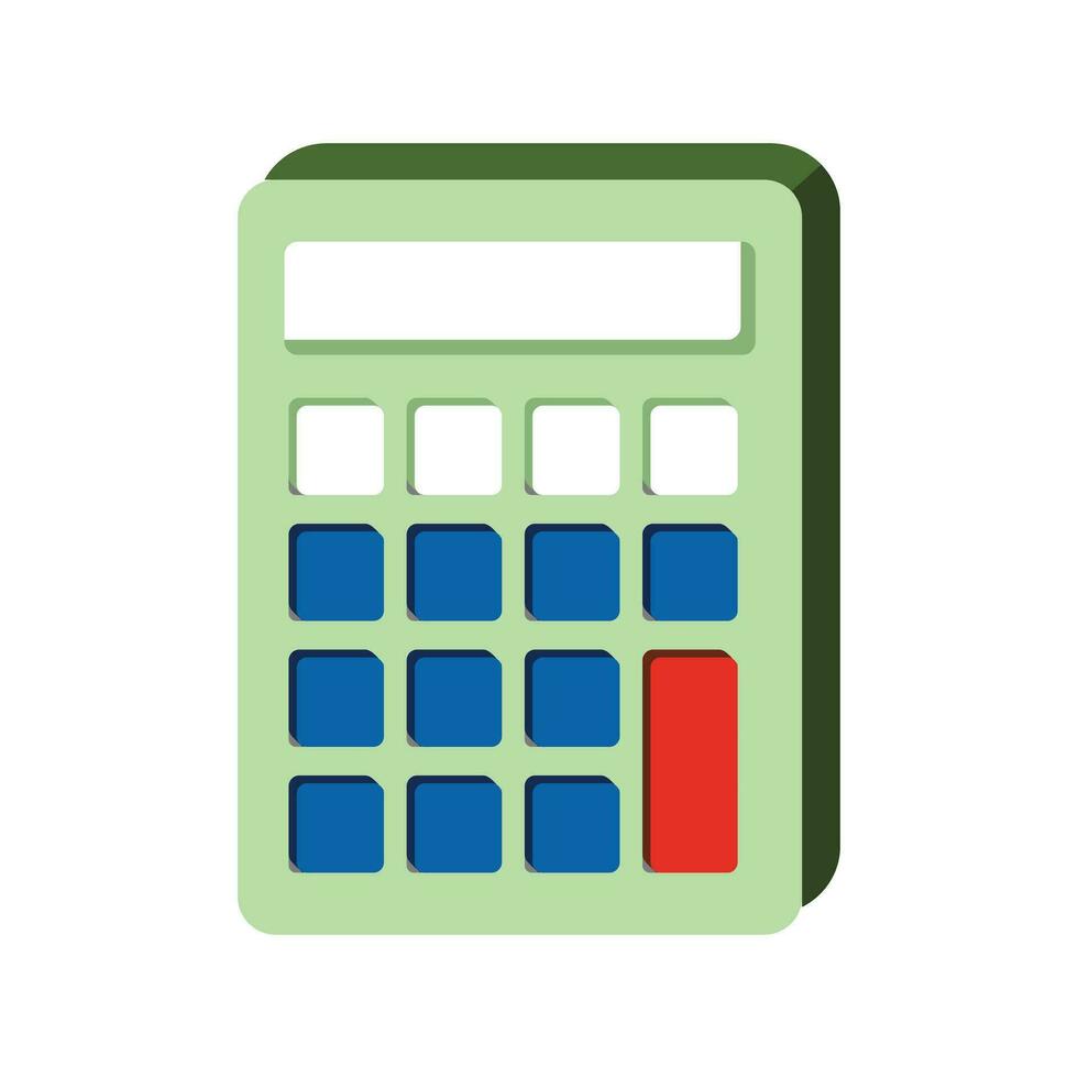 Calculator icon. Accounting finance and economy theme. Isolated design. Vector illustration. Flat illustration of calculator vector icon for web design
