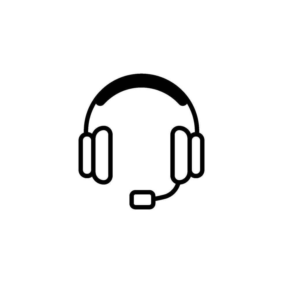 headset icon design vector templates
