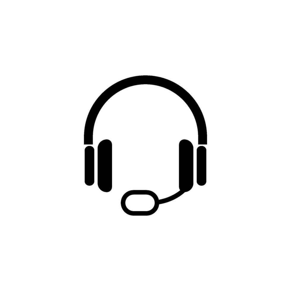 headset icon design vector templates