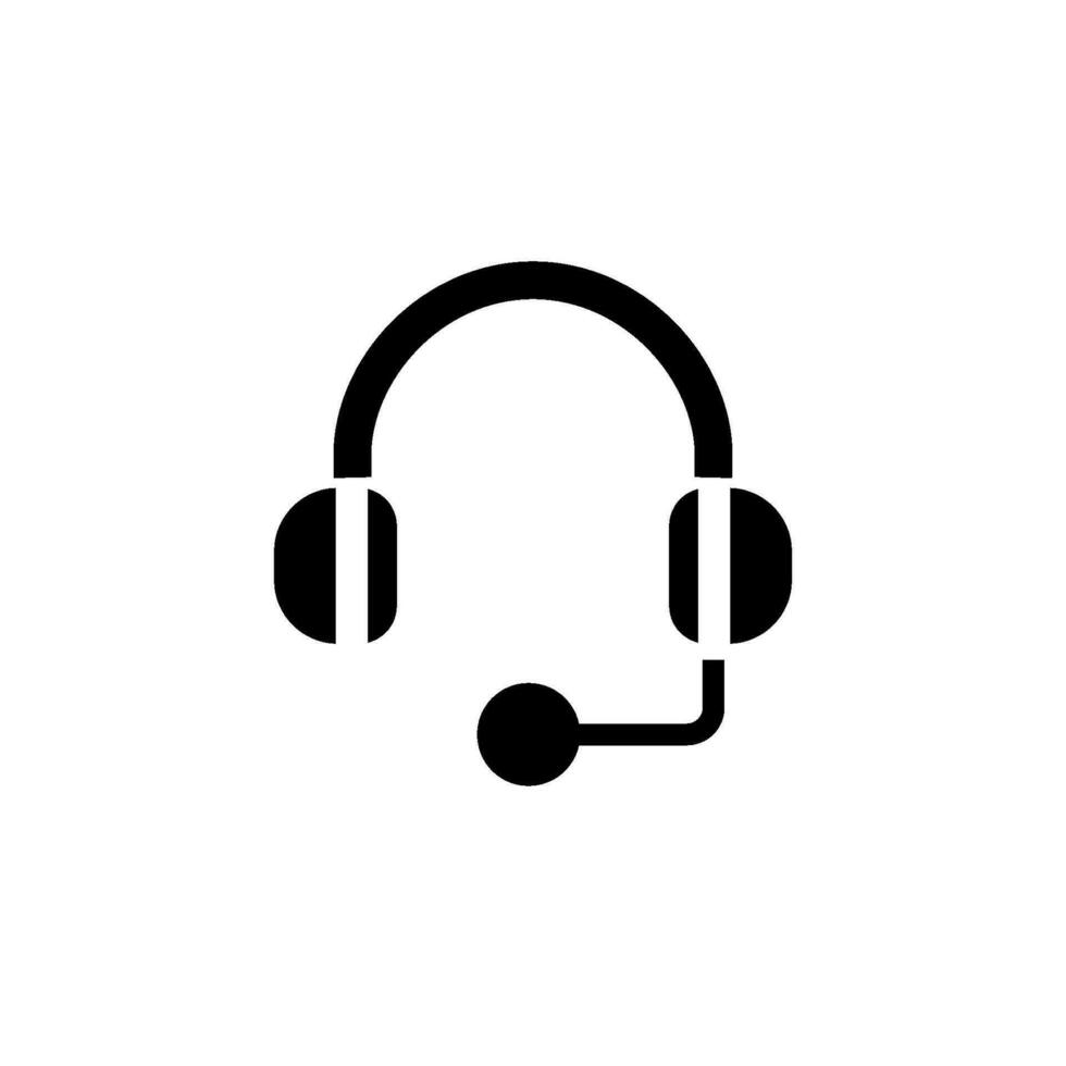 headset icon design vector templates