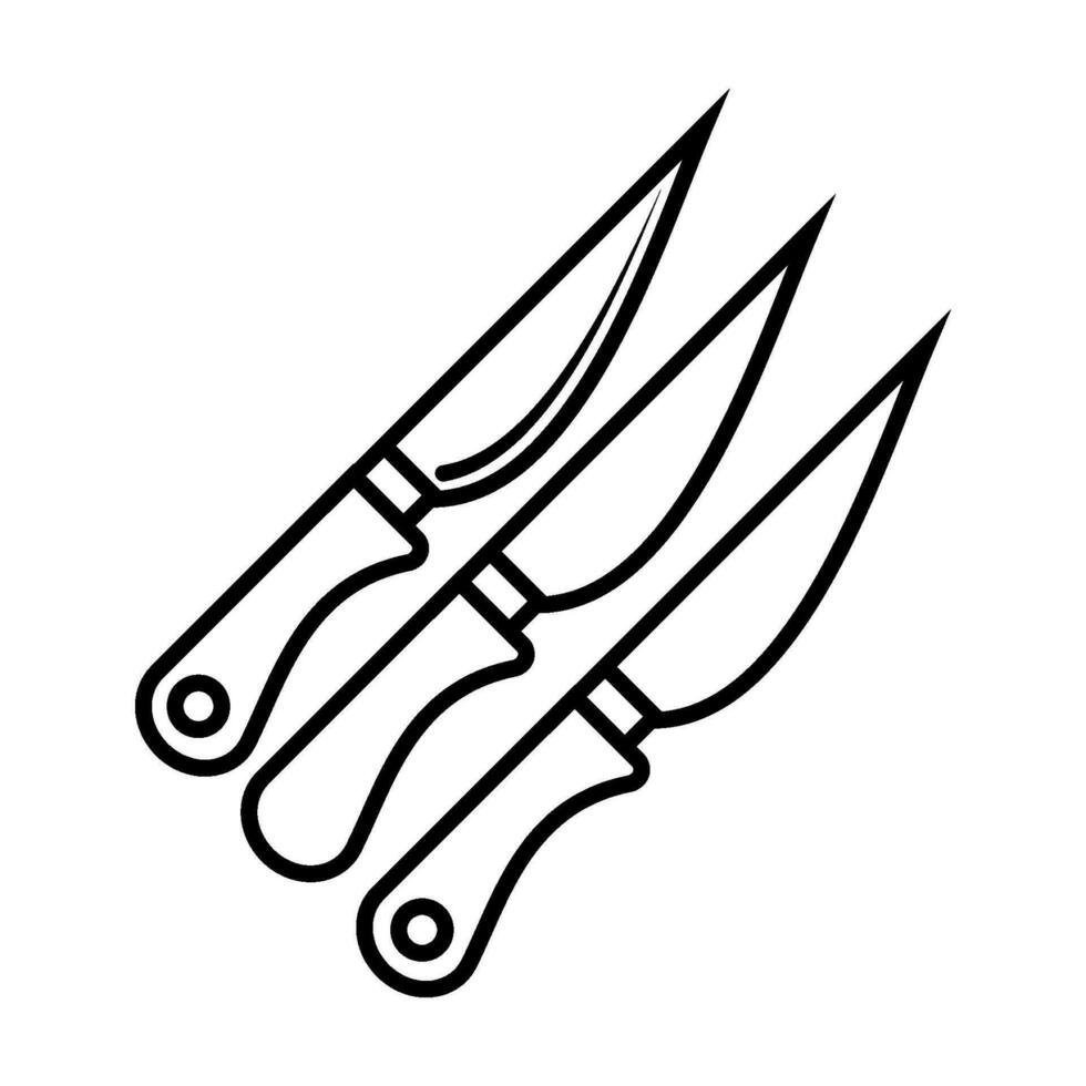 cuchillo icono diseño vector plantillas