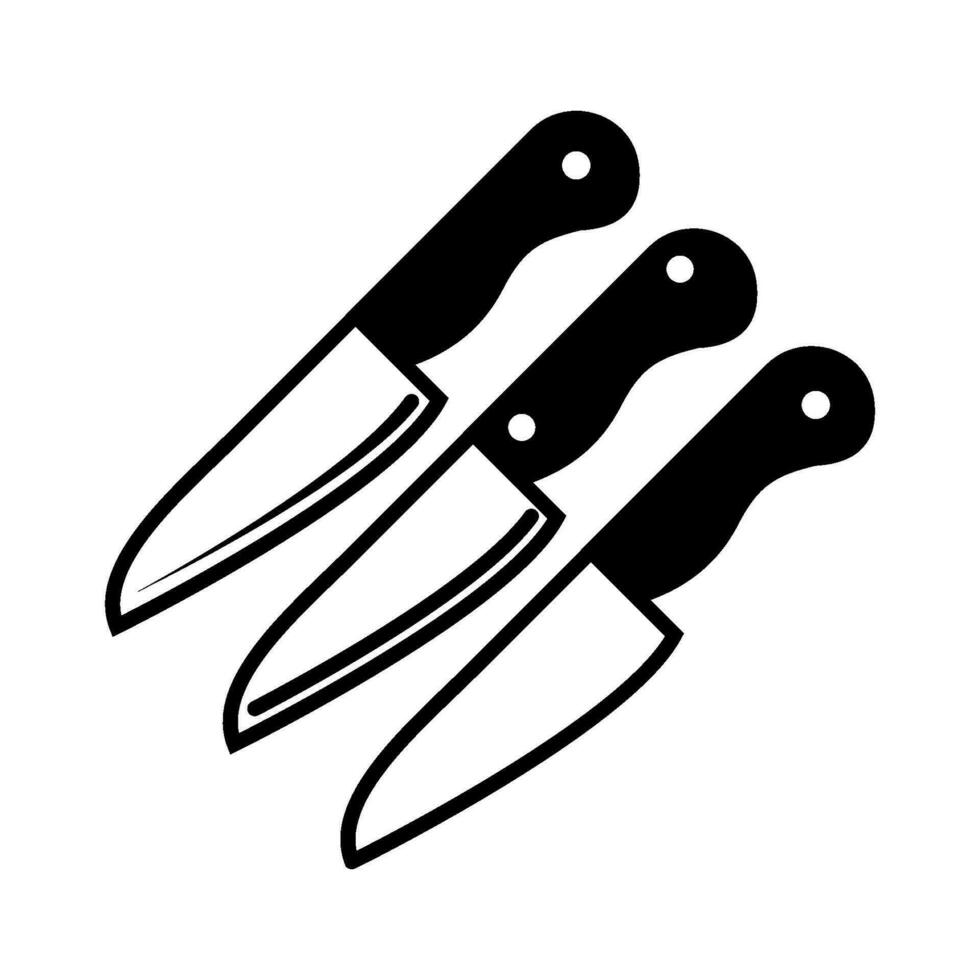 cuchillo icono diseño vector plantillas