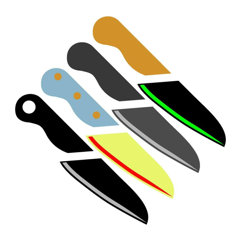 cuchillo icono diseño vector plantillas