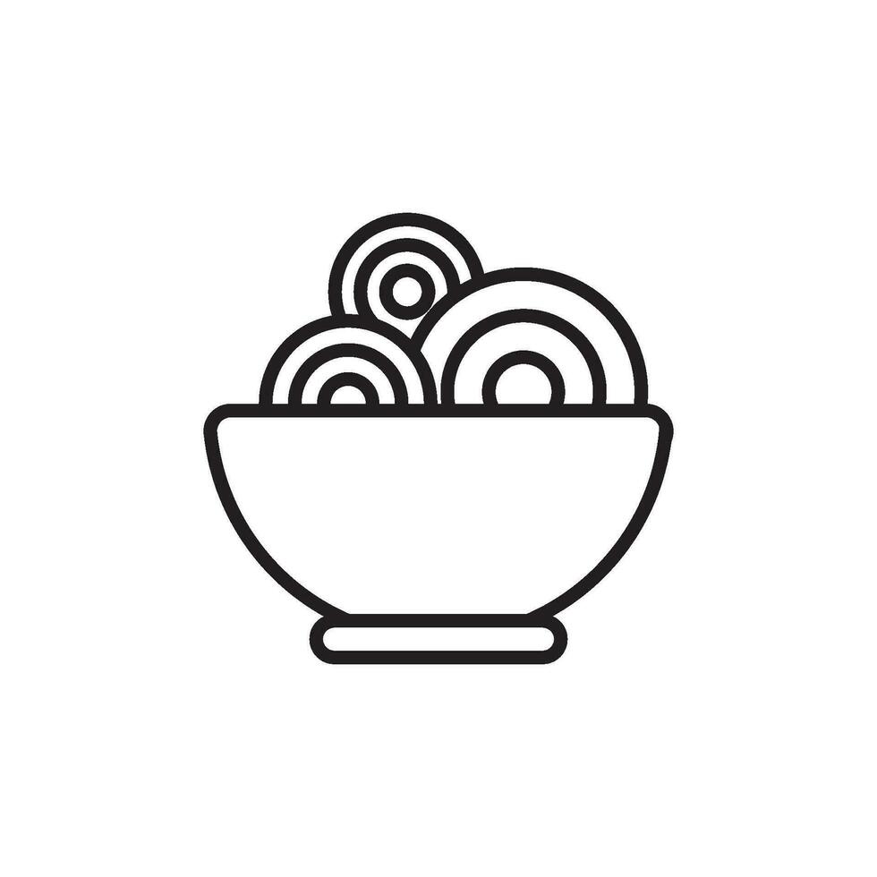 noodles icon design vector templates