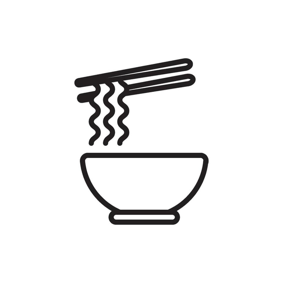 noodles icon design vector templates