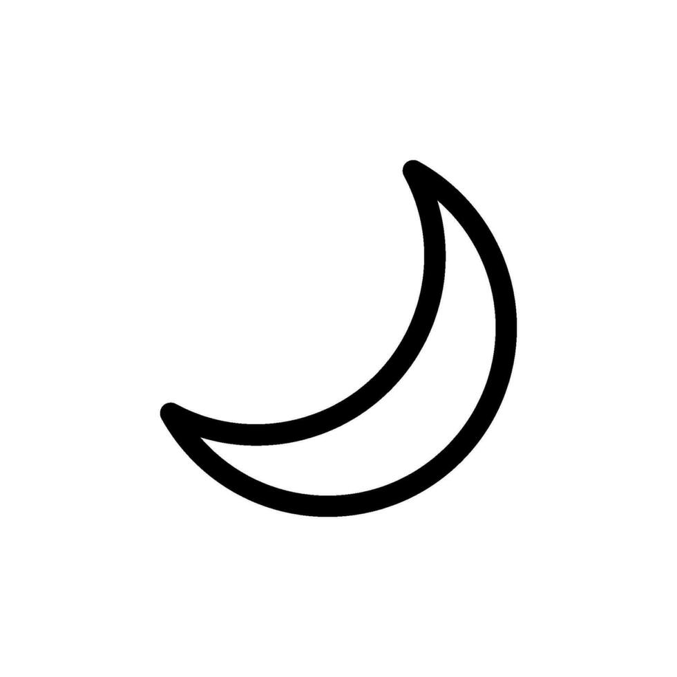 moon icon vector design template