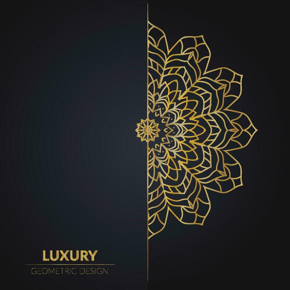 LUXURY GEOMETRIC MANDALA DESIGN vector
