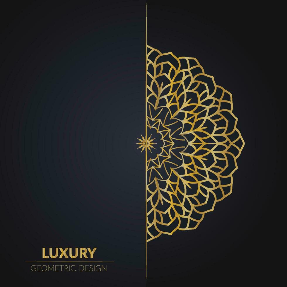 LUXURY GEOMETRIC MANDALA DESIGN vector