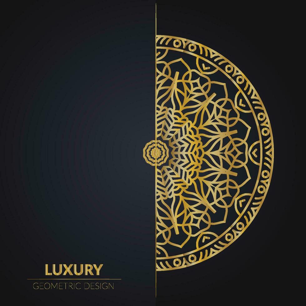 LUXURY GEOMETRIC MANDALA DESIGN vector