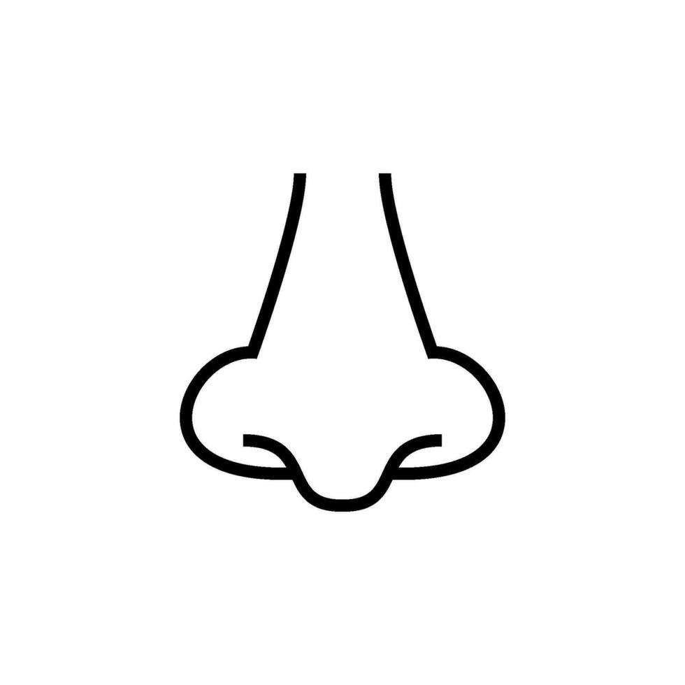nose icon vector design templates