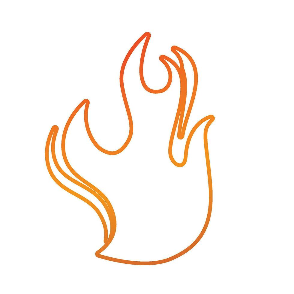 Fire Logo Template  Flame Symbol  Icon Vector