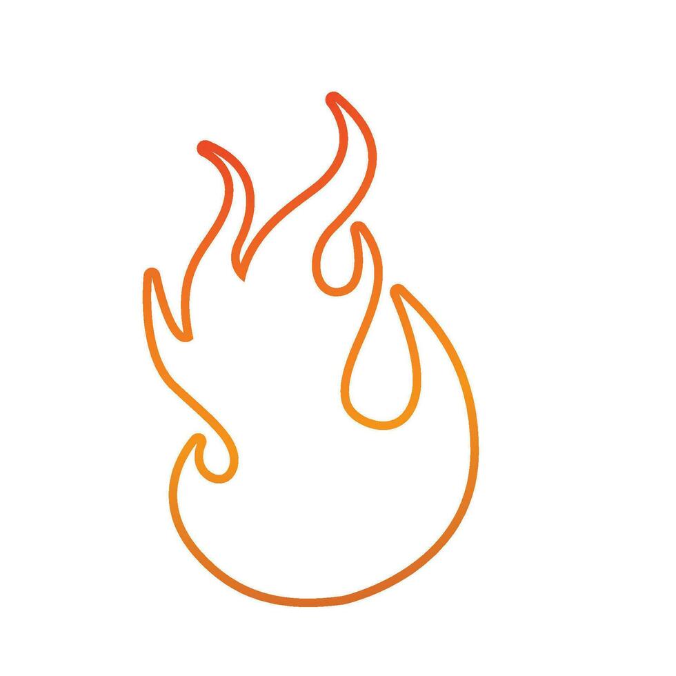Fire Logo Template  Flame Symbol  Icon Vector