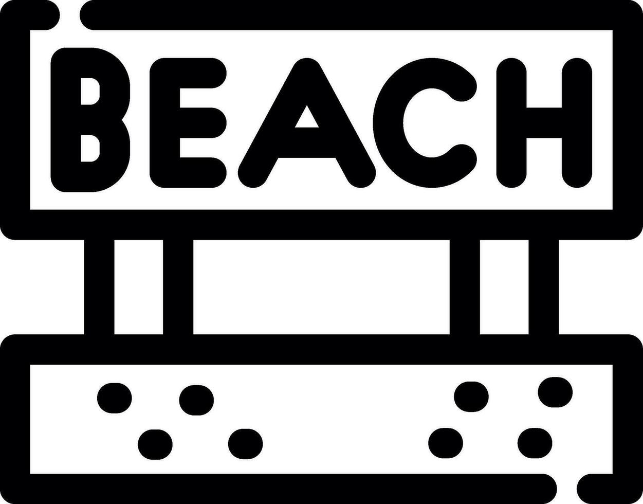 diseño de icono creativo de playa vector