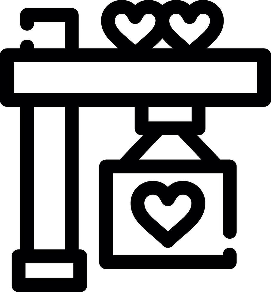 diseño de icono creativo de boda vector