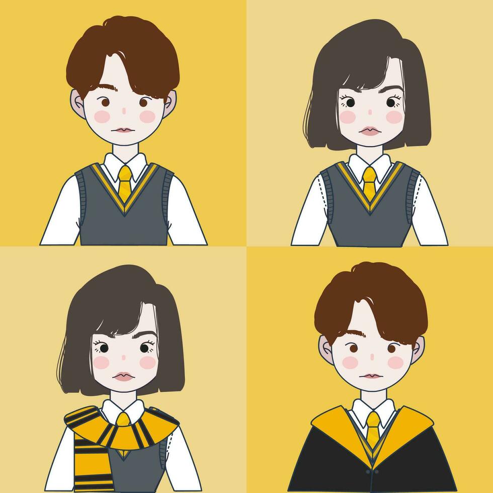 Wizarding School Student Illustration vector