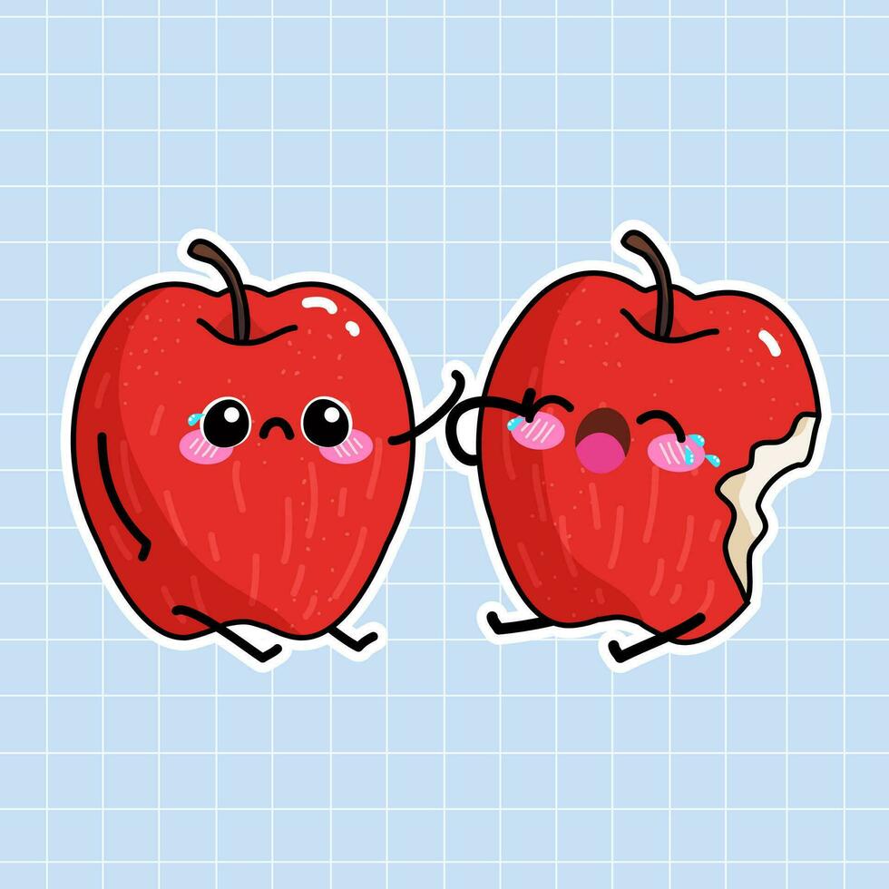 Ilustración de vector de fruta de manzana
