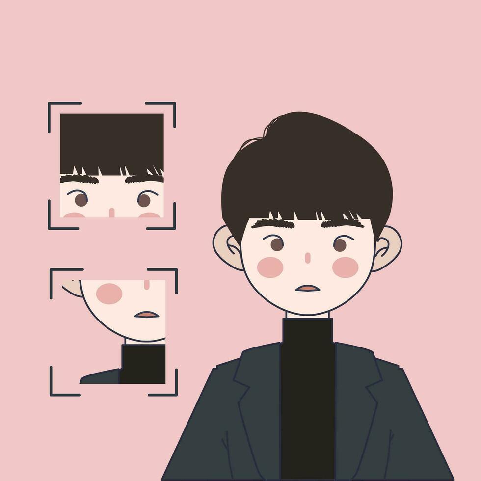 Cute Boy Illustration vector