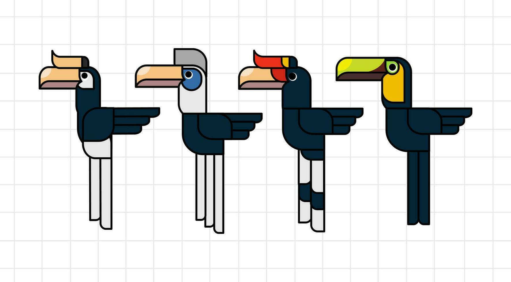 Exotic Bird Vector