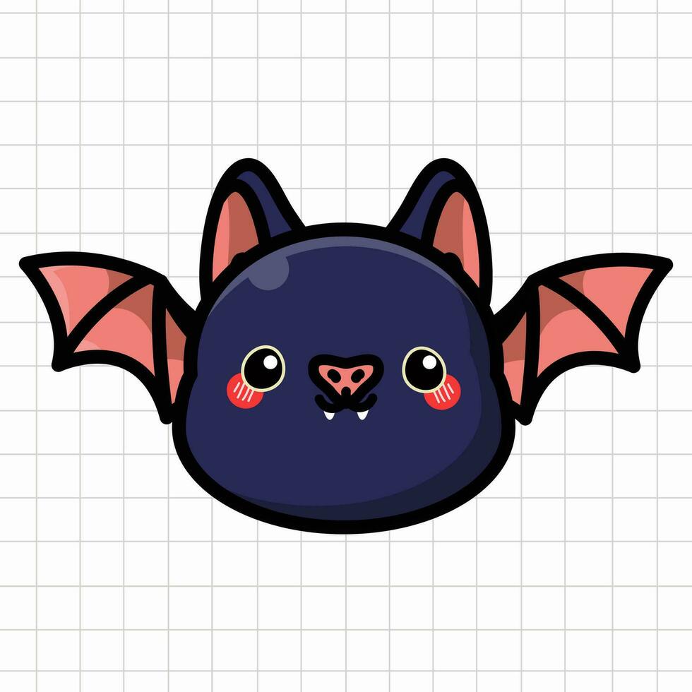 Cute Bat Illustration vector