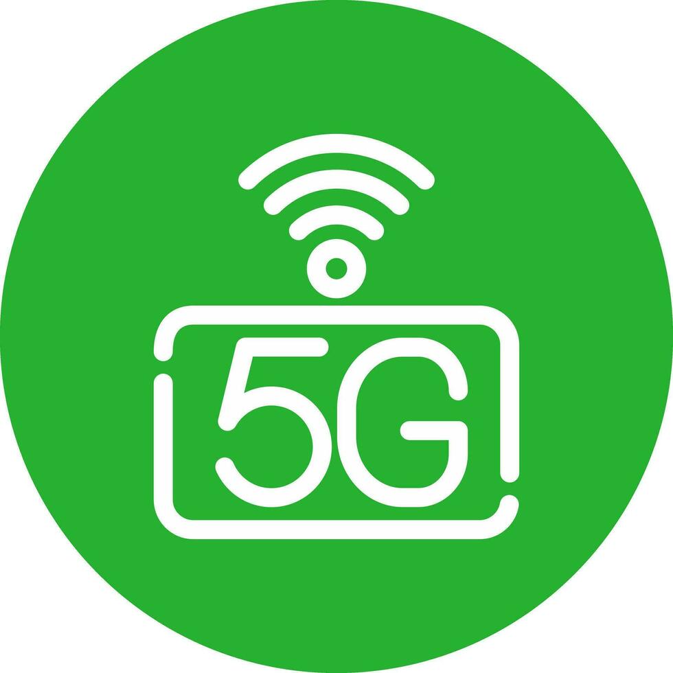 5G Network Creative Icon Design vector