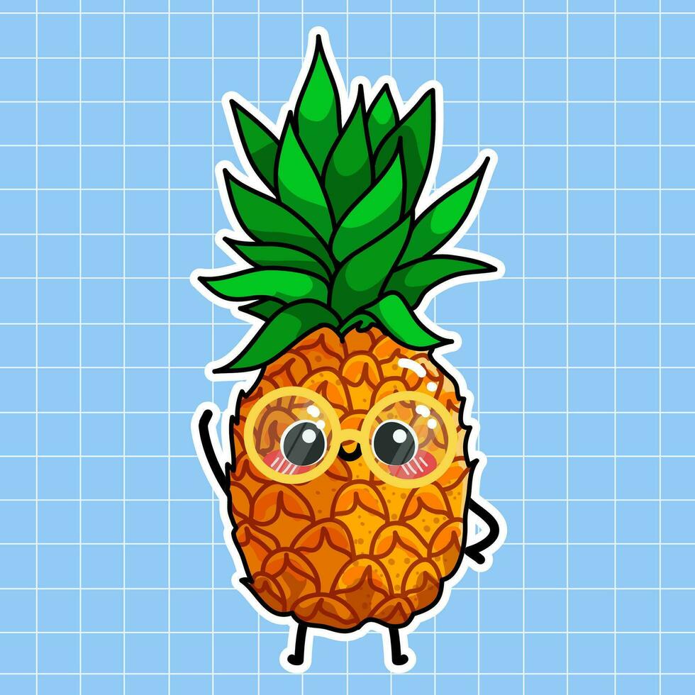 Pineapple Fruit Illustration vector