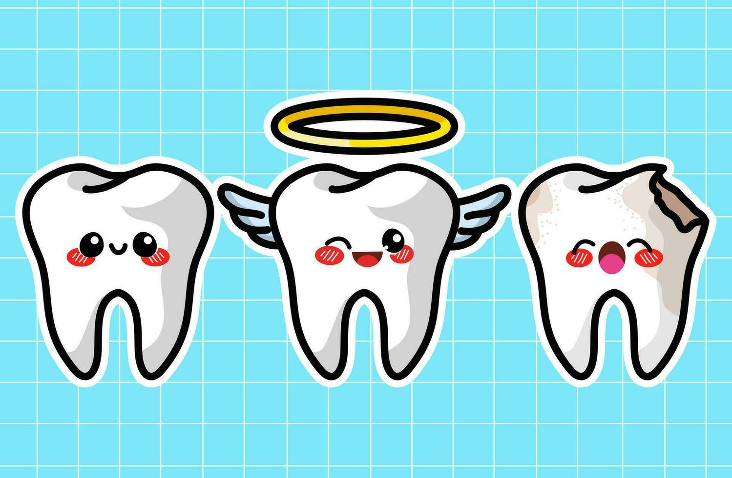 Cute Tooth Illustration vector