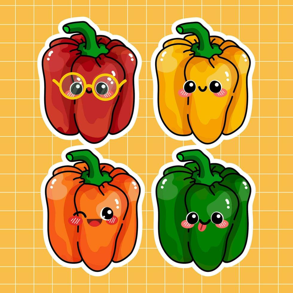 Paprika Vegetable Illustration vector