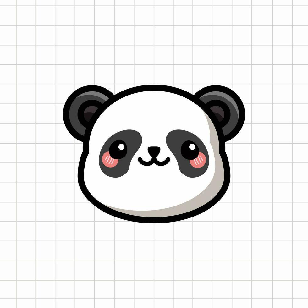 Cute Panda Animal Illustration vector