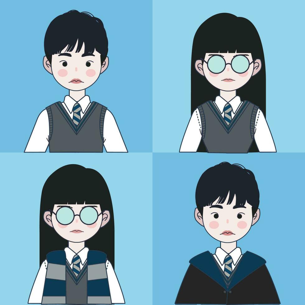 Wizarding School Student Illustration vector