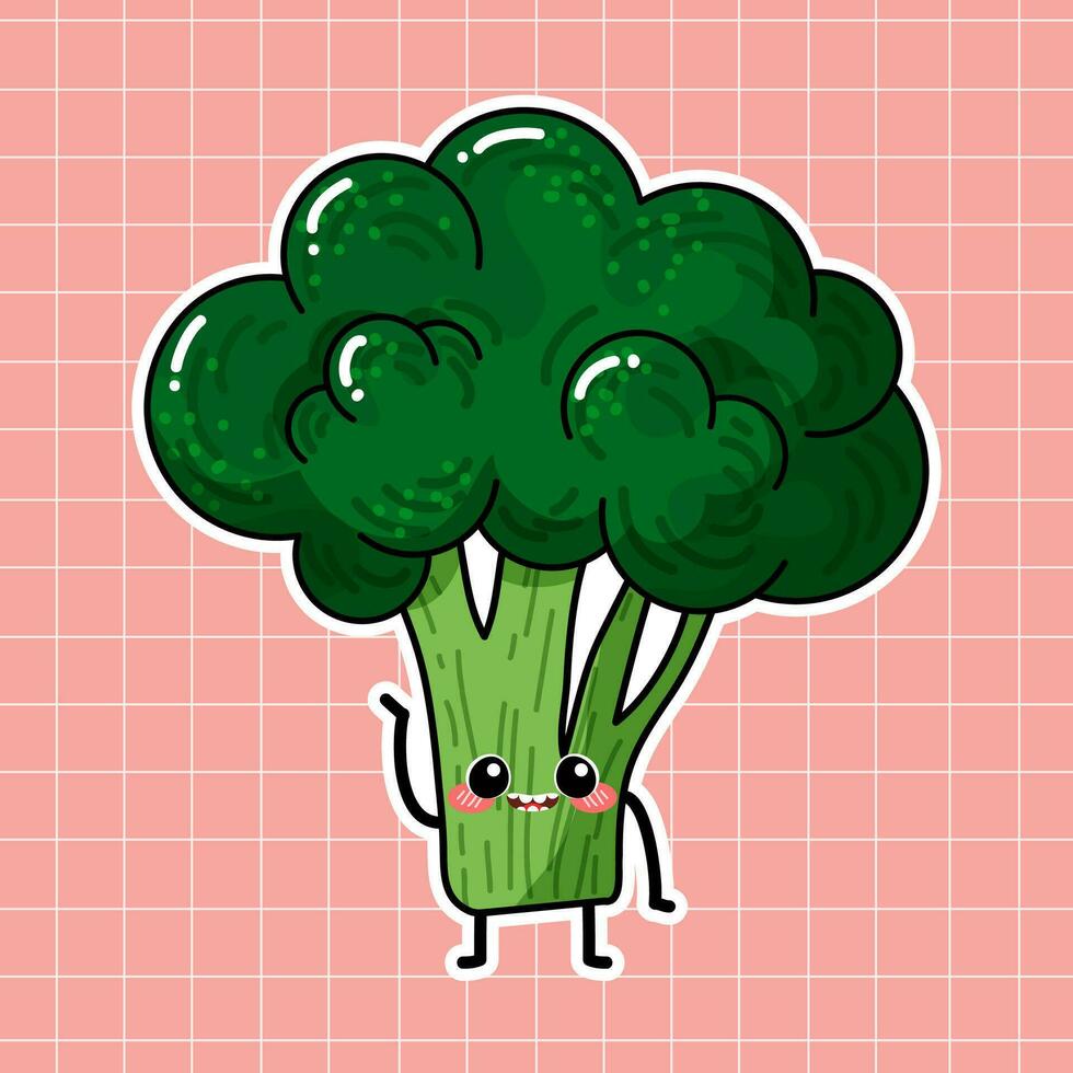 brócoli vegetal vector ilustración