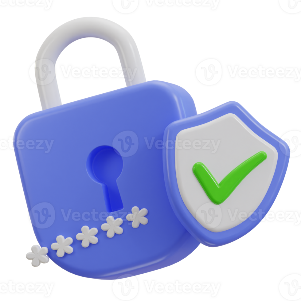 3d security verified icon png